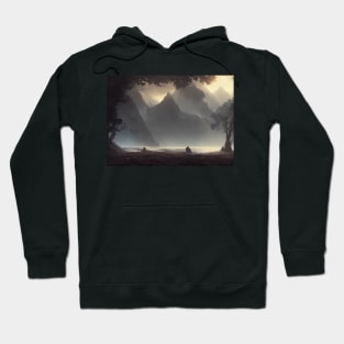 landscape pictures for wall cheerful Hoodie